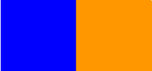 Blauw oranje contrast